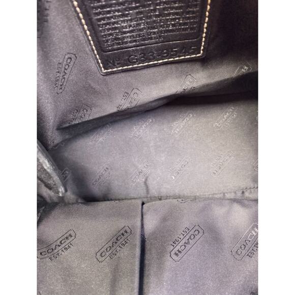 Coach Black Medium Leather Handbag - Picture 7 of 10
